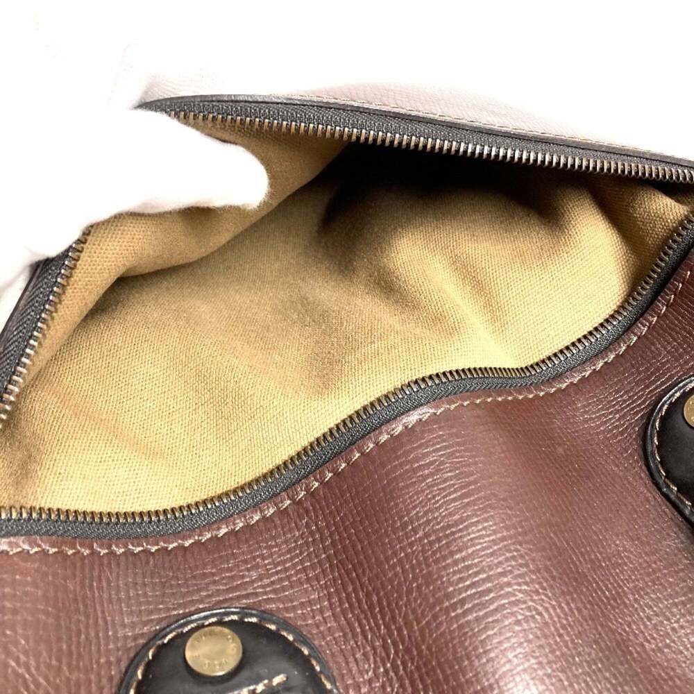 LOUIS VUITTON Authentic Brown Leather Tote Bag - Picture 11 of 16